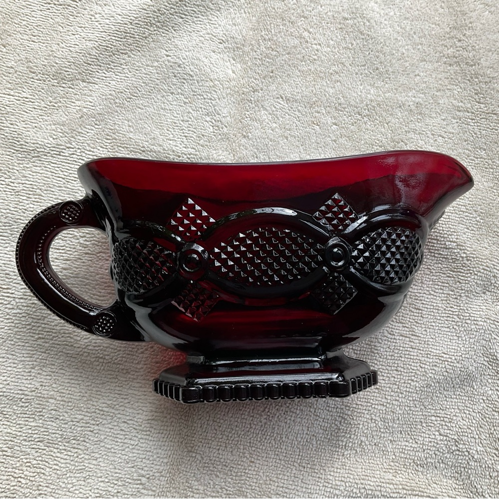 Avon 1876 Cape Cod Glass Gravy Boat